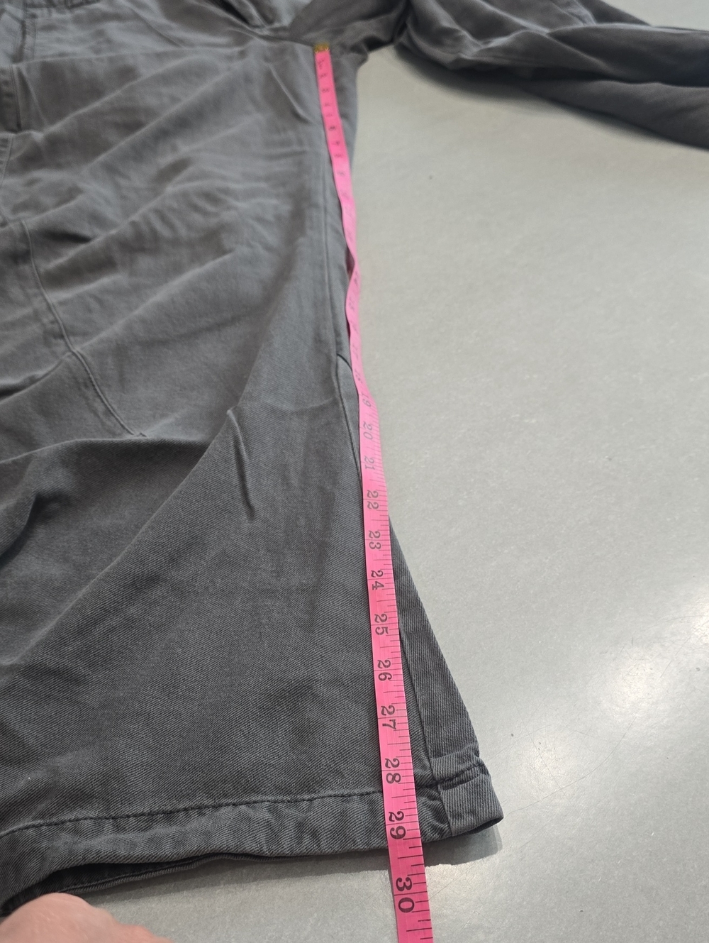 Free People Spotlight Washed Barrel Chino Trousers- NWT- 10- CHARCOAL GREY - Picture 10 of 13